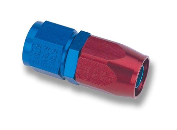 Earl's Performance Swivel-Seal Hose Ends 800112ERL Fitting, End, Swivel-Seal, Straight, -12 AN to Female -12 AN, Aluminum, Red/Blue, Each thumbnail 2