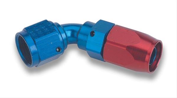 Earl's Performance Swivel-Seal Hose Ends 806112ERL Fitting, End, Swivel-Seal, 60 Degree, -12 AN to Female -12 AN, Aluminum, Red/Blue, Each thumbnail 2
