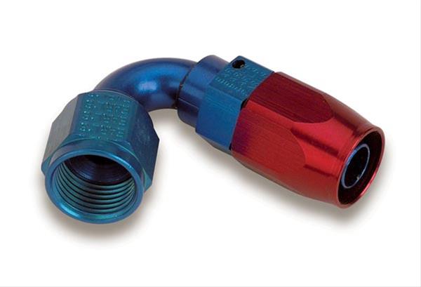 Earl's Performance Swivel-Seal Hose Ends 812016ERL Fitting, End, Swivel-Seal, 120 Degree, -16 AN to Female -16 AN, Aluminum, Red/Blue, Each thumbnail 2