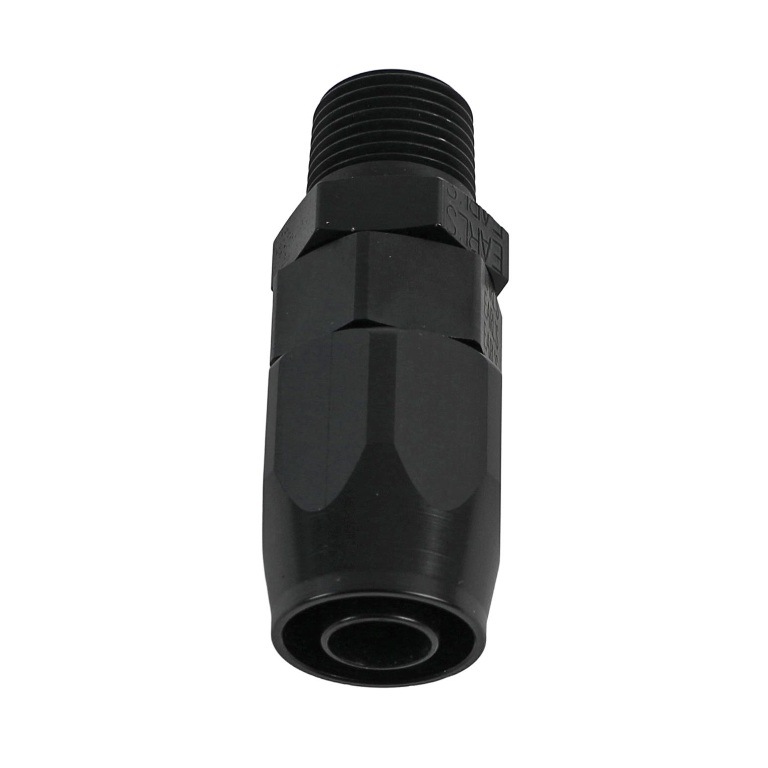 Earl's Performance Swivel-Seal Coupler Hose Ends 820108ERL Fitting, End, Swivel-Seal, Straight, -8 AN to Male 3/8 in. NPT, Aluminum, Red/Blue, Each