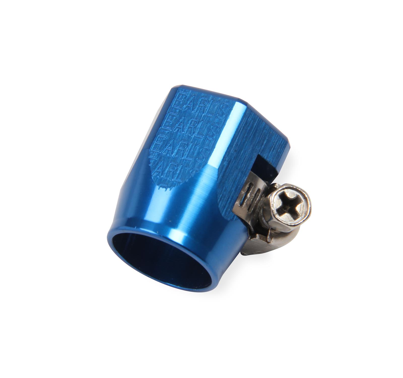 Earl's Performance Econ-O-Fit Hose Clamps 900206ERL Clamp, Econ-O-Fit, -6 AN, Stainless Clamp, Blue Aluminum Cover, 35/64 in. OD, Each
