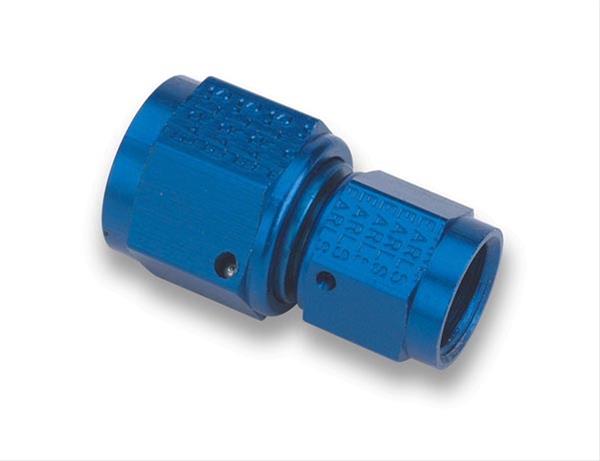 Earl's Performance Couplers 915108ERL Fitting, Coupler, Union, AN to AN, Straight, Aluminum, Blue Anodized, -8 AN, -8 AN, Each thumbnail 3
