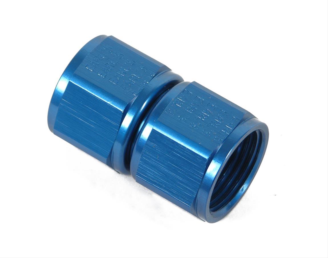 Earl's Performance Couplers 915112ERL Fitting, Coupler, Union, AN to AN, Straight, Aluminum, Blue Anodized, -12 AN, -12 AN, Each thumbnail 2
