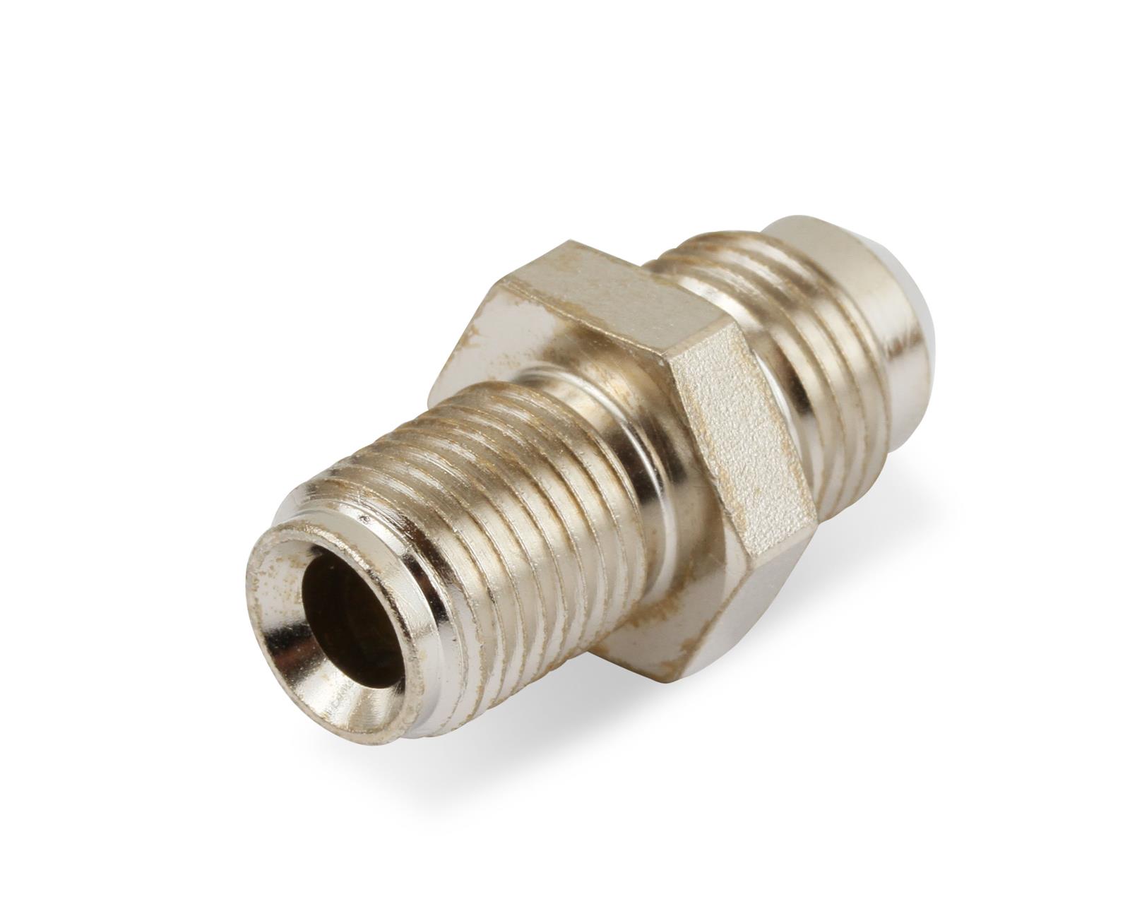 Earl's Performance AN to Inverted Flare Adapter Fittings 961946LERL Fitting, Adapter, Flare, Straight, Steel, Nickel Plated, -6 AN, 1/2-20 in. Flare, Each thumbnail 4