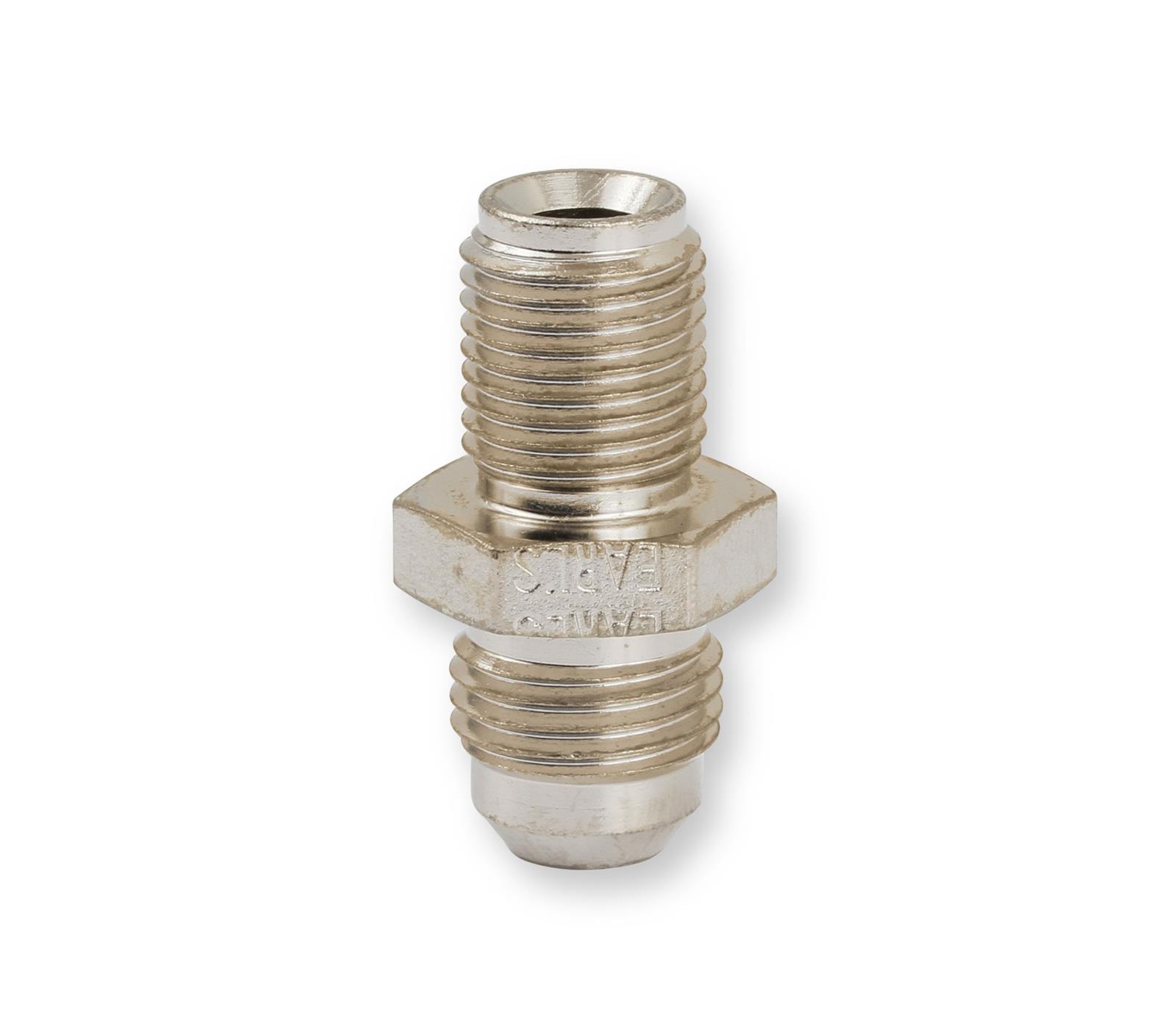 Earl's Performance AN to Inverted Flare Adapter Fittings 961946LERL Fitting, Adapter, Flare, Straight, Steel, Nickel Plated, -6 AN, 1/2-20 in. Flare, Each