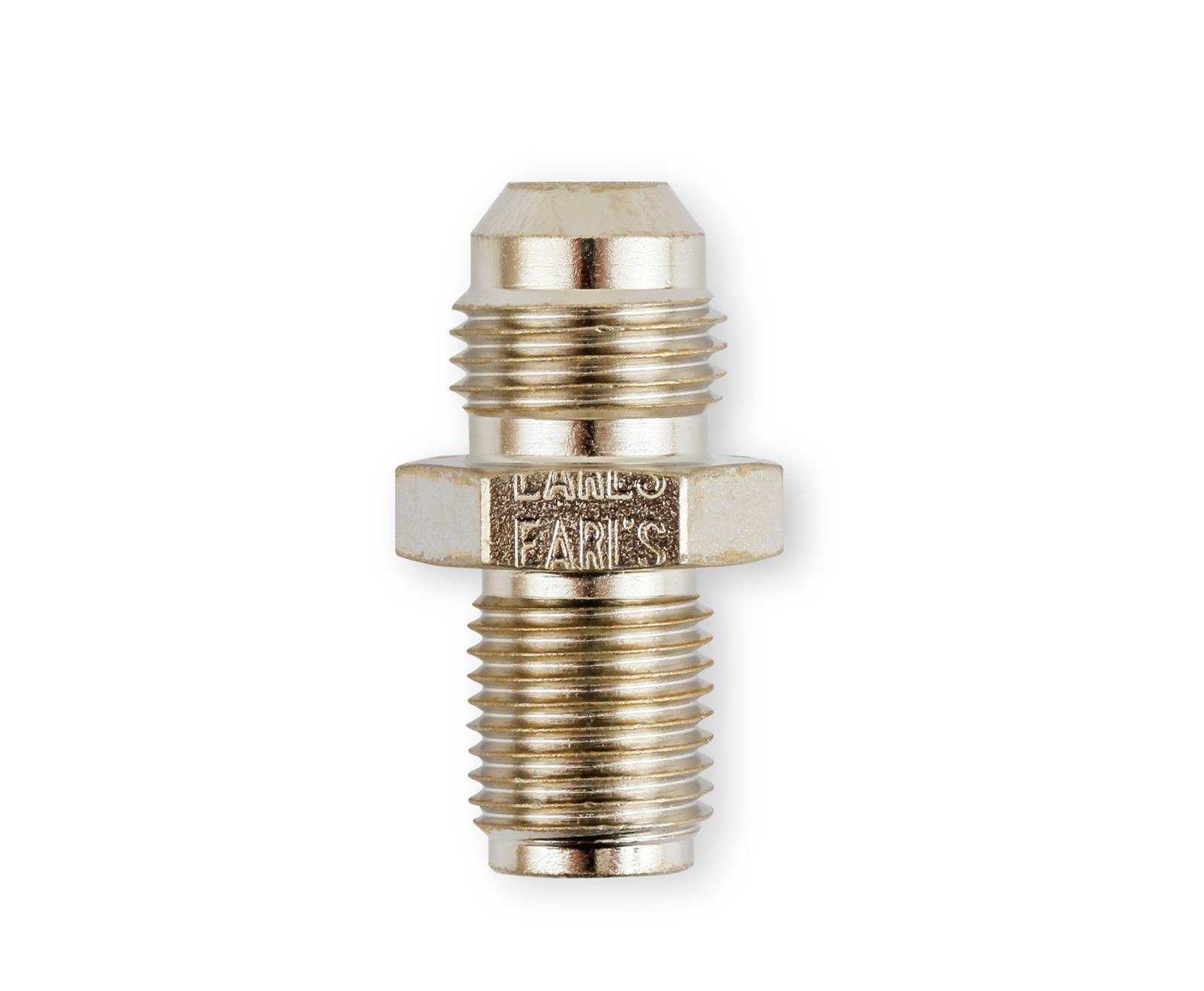 Earl's Performance AN to Inverted Flare Adapter Fittings 961946LERL Fitting, Adapter, Flare, Straight, Steel, Nickel Plated, -6 AN, 1/2-20 in. Flare, Each thumbnail 2