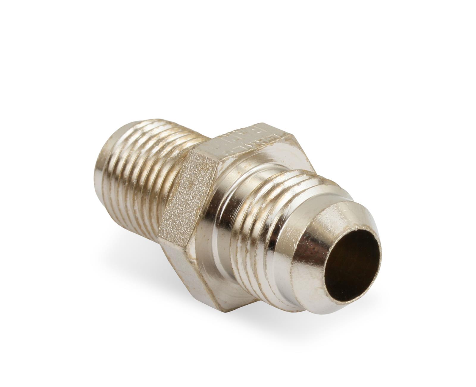 Earl's Performance AN to Inverted Flare Adapter Fittings 961946LERL Fitting, Adapter, Flare, Straight, Steel, Nickel Plated, -6 AN, 1/2-20 in. Flare, Each thumbnail 3