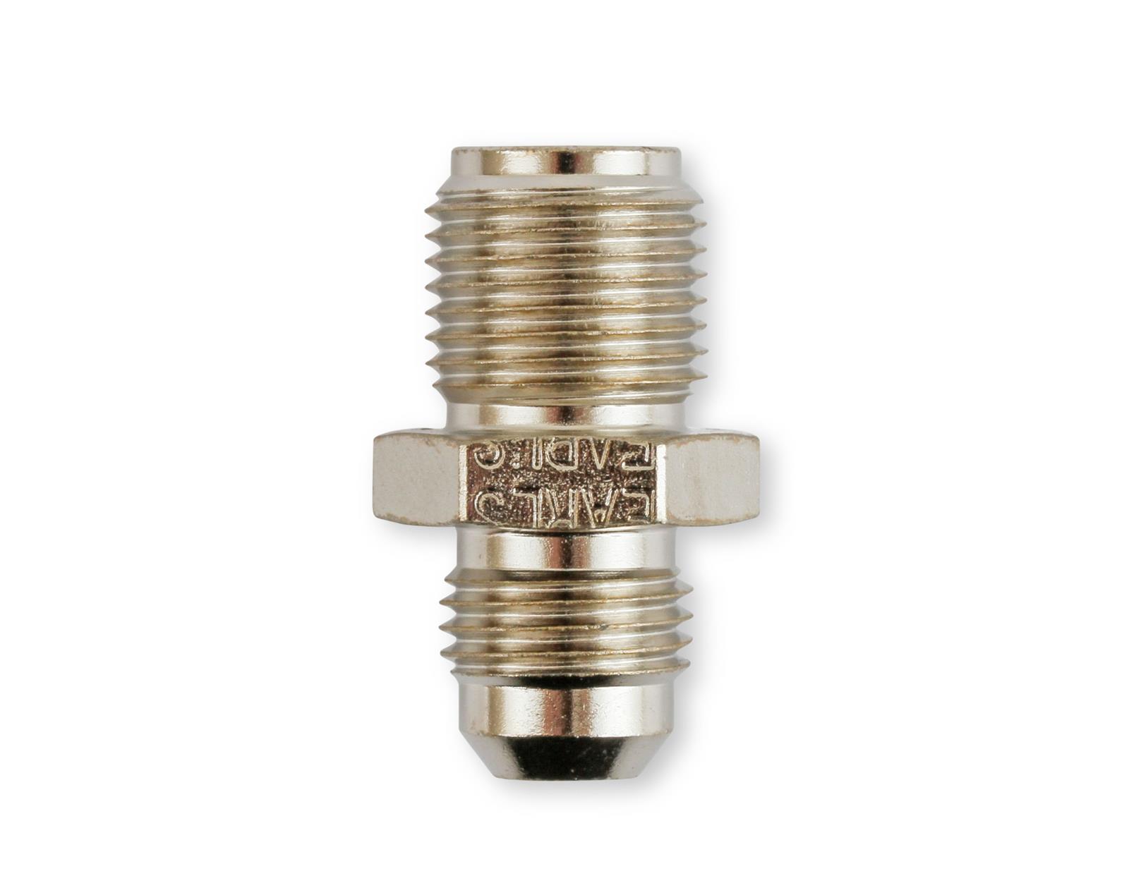Earl's Performance AN to Inverted Flare Adapter Fittings 961947LERL Fitting, Adapter, Flare, Straight, Steel, Nickel Plated, -6 AN, 5/8-18 in., Each thumbnail 3