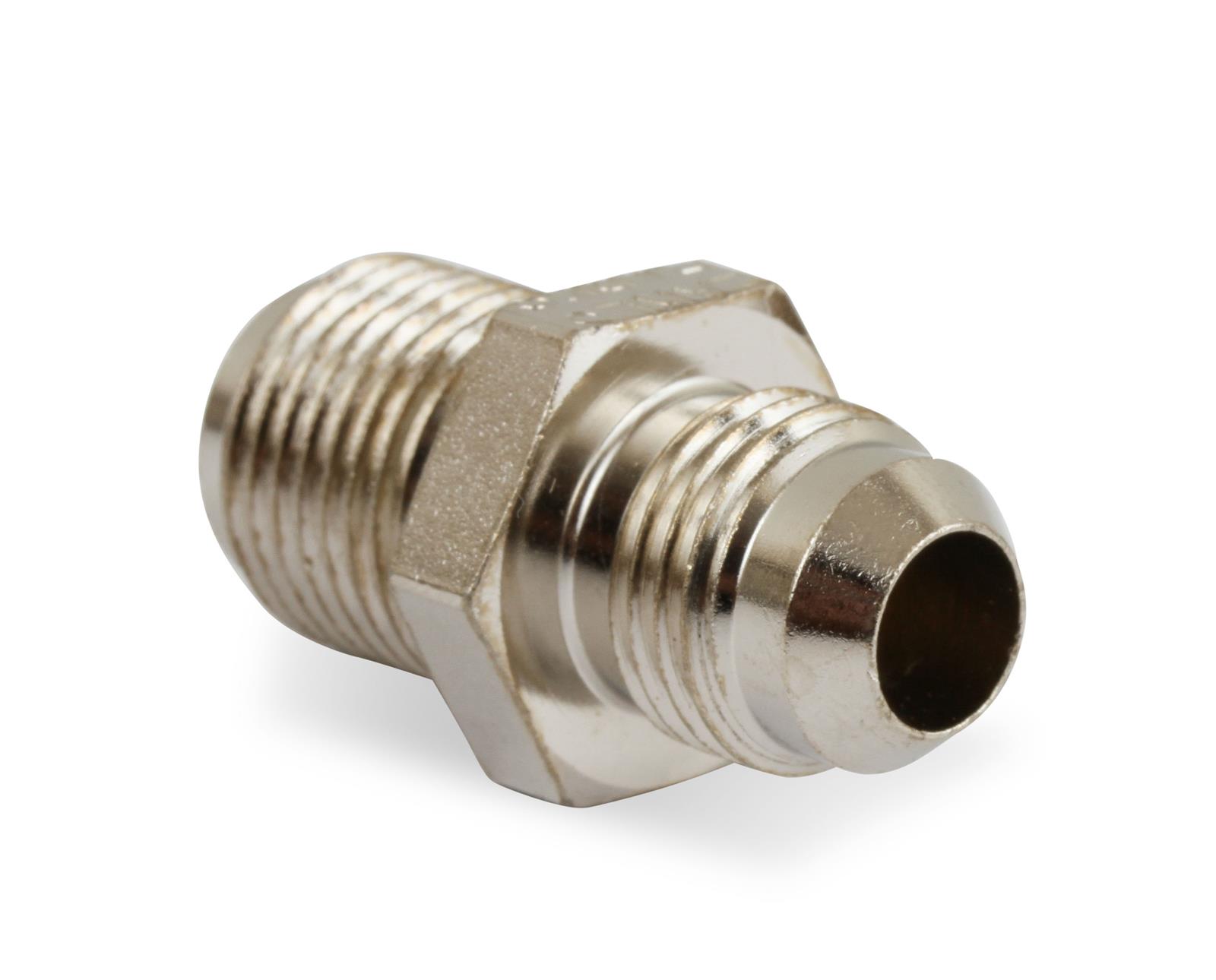 Earl's Performance AN to Inverted Flare Adapter Fittings 961947LERL Fitting, Adapter, Flare, Straight, Steel, Nickel Plated, -6 AN, 5/8-18 in., Each thumbnail 2