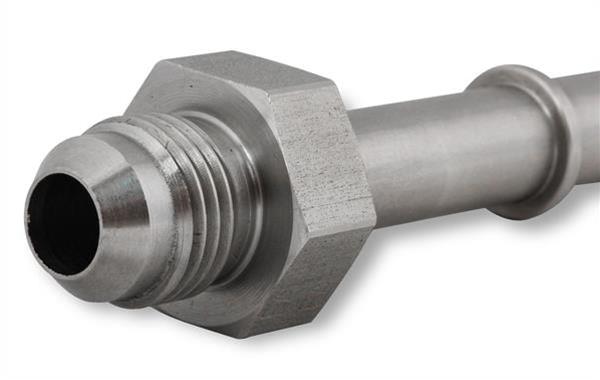 Earl's Performance Quick-Disconnect Fittings 961965ERL Fitting, Quick-Connect, -6 Male, 3/8 in. Male Threads, Straight, Stainless Steel, Natural, Each thumbnail 4