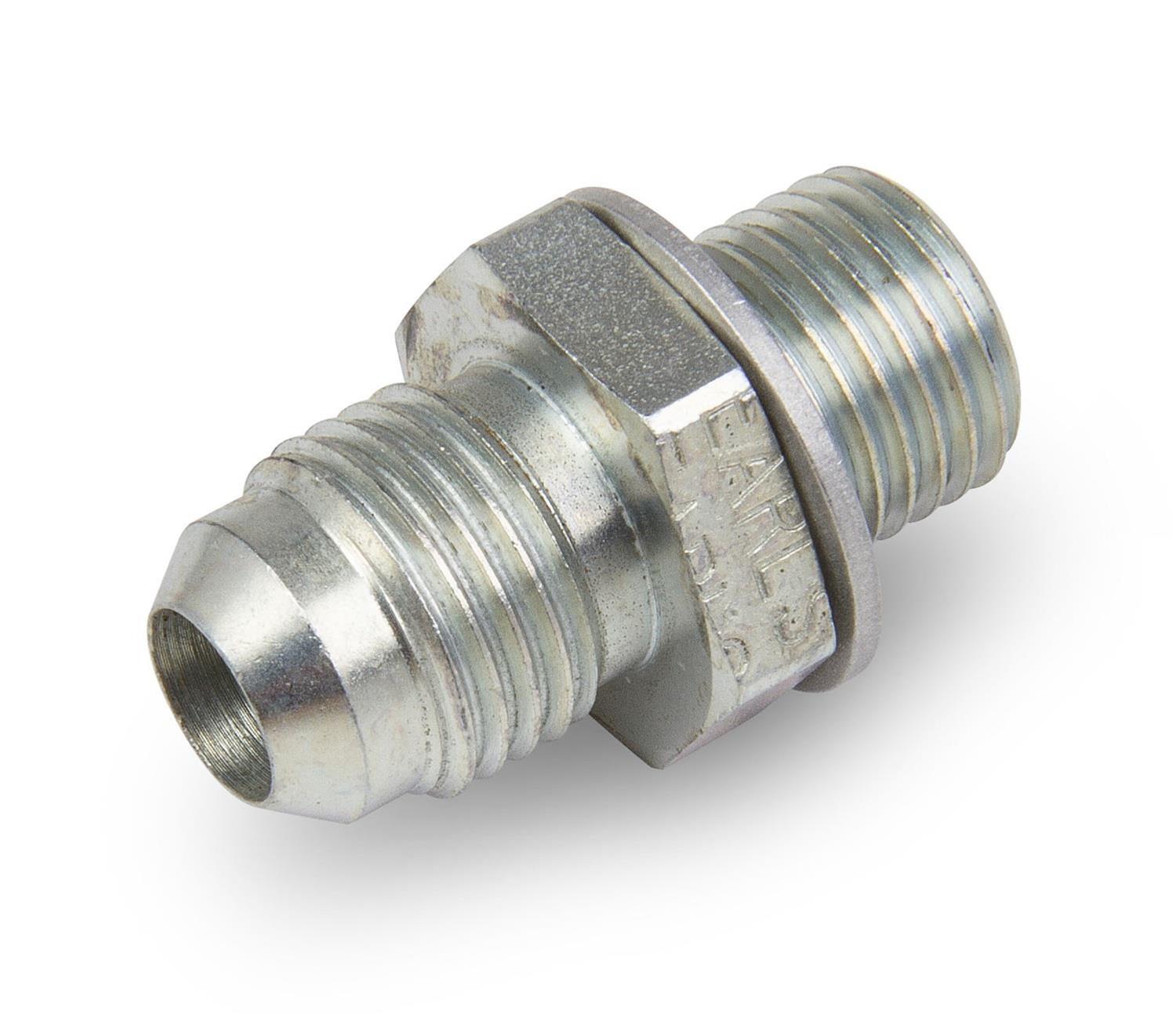 Earl's Performance Transmission Cooler Line Adapters 961980ERL Short Adapter -6AN Male to ¼-18 NPS