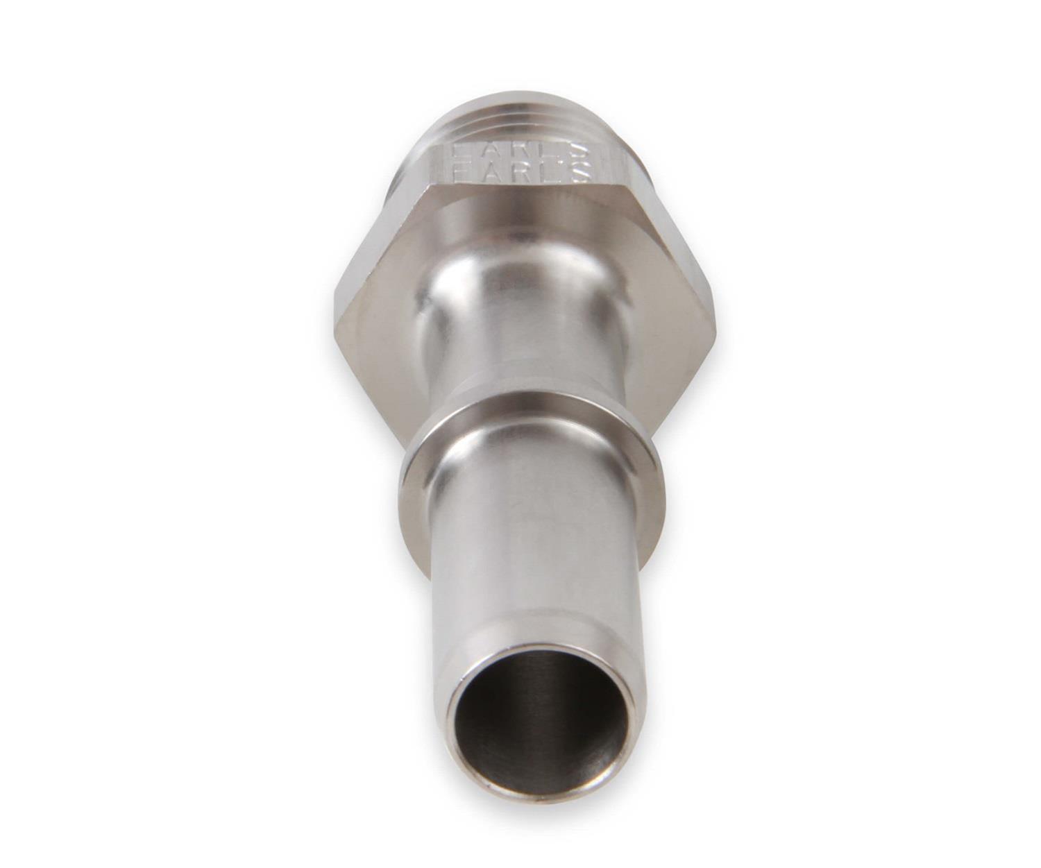 Earl's Performance Quick-Disconnect Fittings 961988ERL Fuel Rail Fitting, Stainless, Natural 1/2 in. Male Quick-Connect, -8 AN Male Threads, Each thumbnail 2
