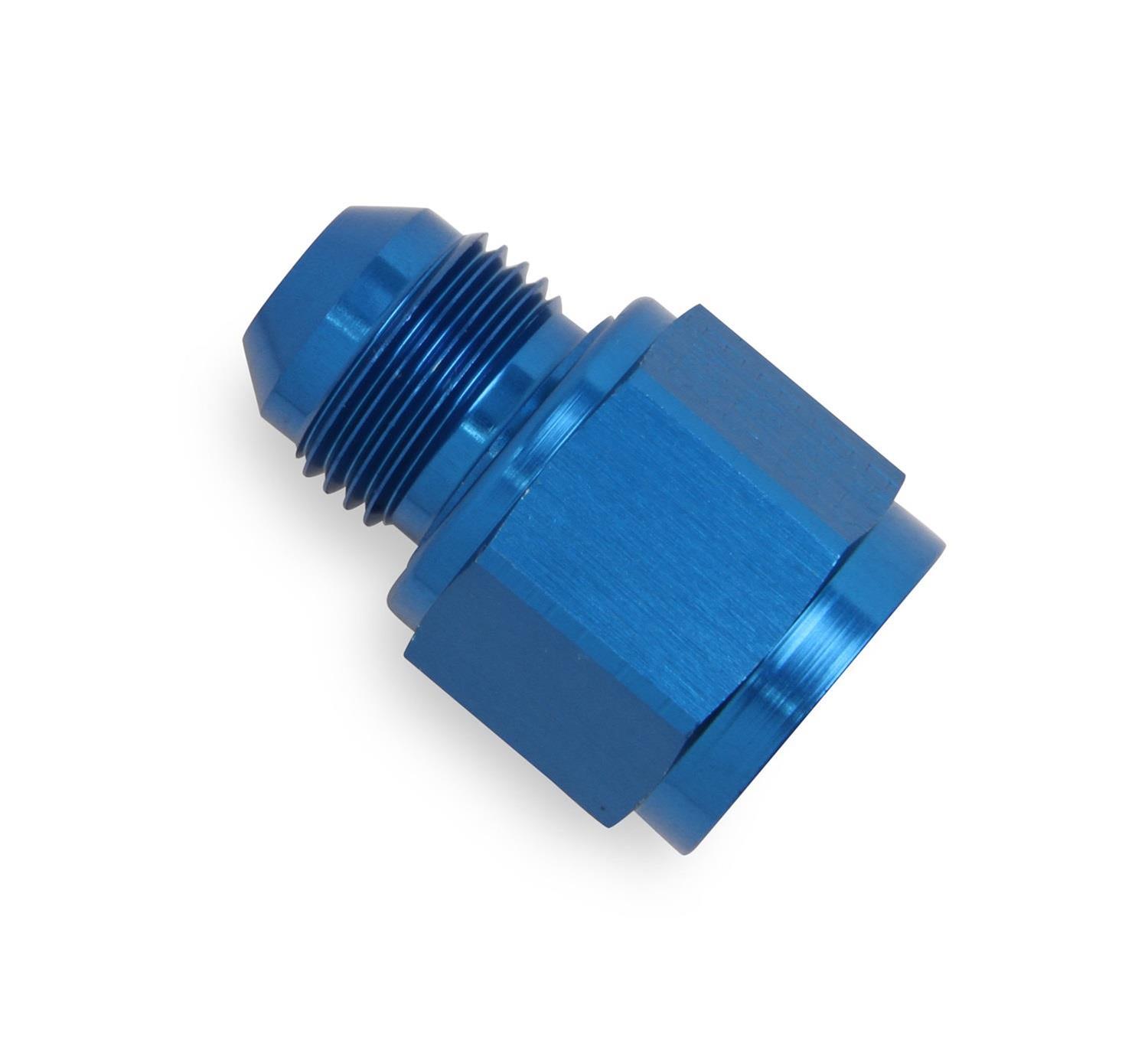 Earl's Performance Reducers 9892064ERL Fitting, Reducer, AN to AN, Straight, Aluminum, Blue Anodized, -6 AN, -4 AN, Each