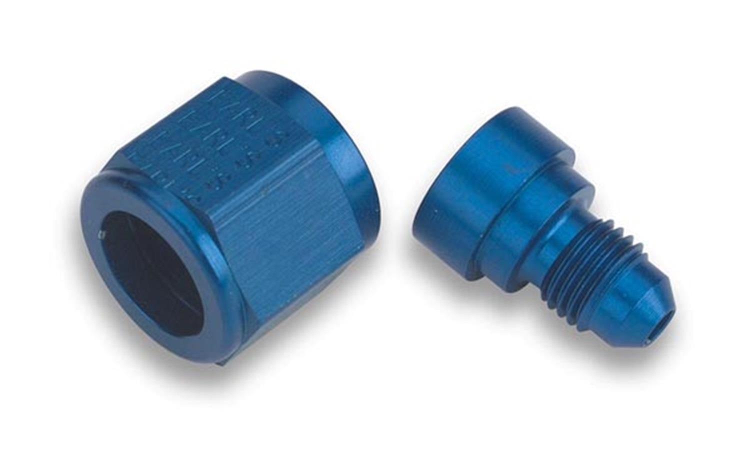 Earl's Performance Reducers 9892084ERL Fitting, Reducer, AN to AN, Straight, Aluminum, Blue Anodized, -8 AN, -4 AN, Each thumbnail 2