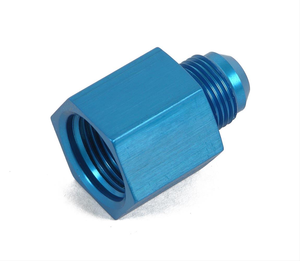 Earl's Performance Reducers 989443ERL Fitting, Adapter, AN to Straight Cut, Straight, Aluminum, Blue Anodized, -4 AN, -3 AN, Each thumbnail 2