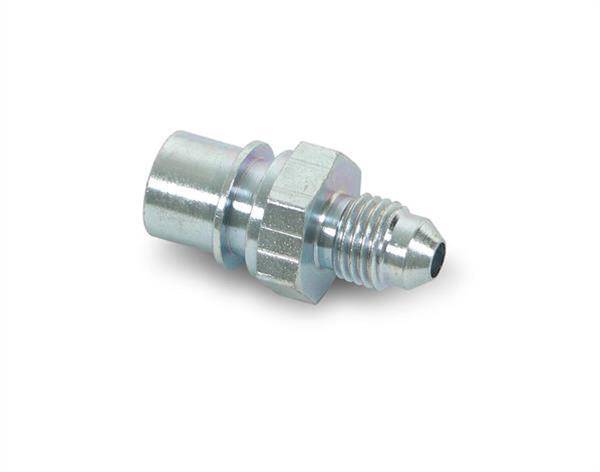 Earl's Performance Brake System Adapters 989532ERL Fitting, Adapter, Tubing Adapter -4 AN to 3/8"-24 Fem IF, Steel, Nickel Plated, Each thumbnail 2
