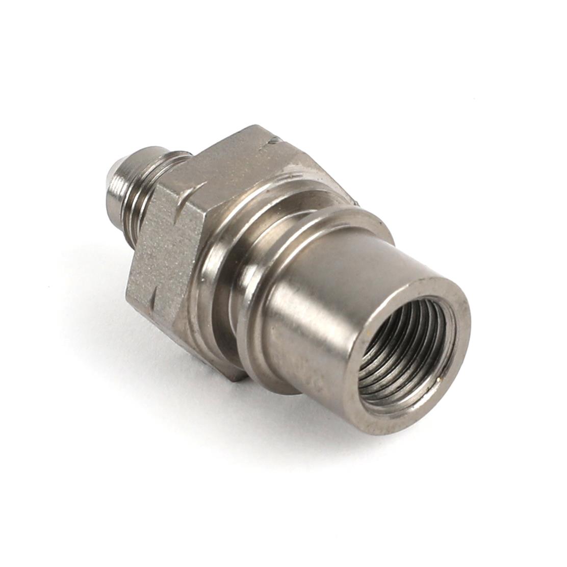 Earl's Performance Brake System Adapters 989545ERL Fitting, Brake, Male -3 AN to Female 10mm x 1.0 Thread, Steel, Nickel Plated, Each thumbnail 4