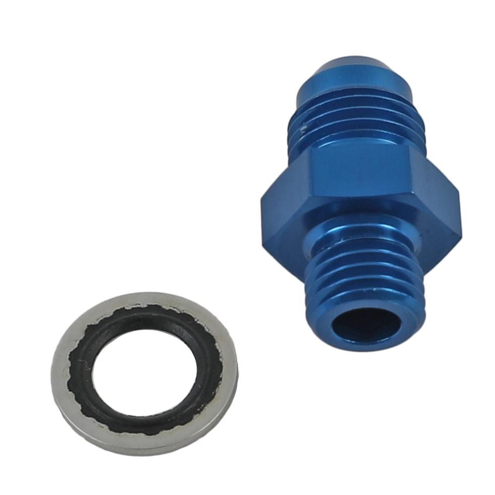 Earl's Performance Carburetor Inlet Fittings 991944ERL Fitting, Inlet, -6 AN Male to 12mm x 1.5 Male, Aluminum, Blue, Each thumbnail 2