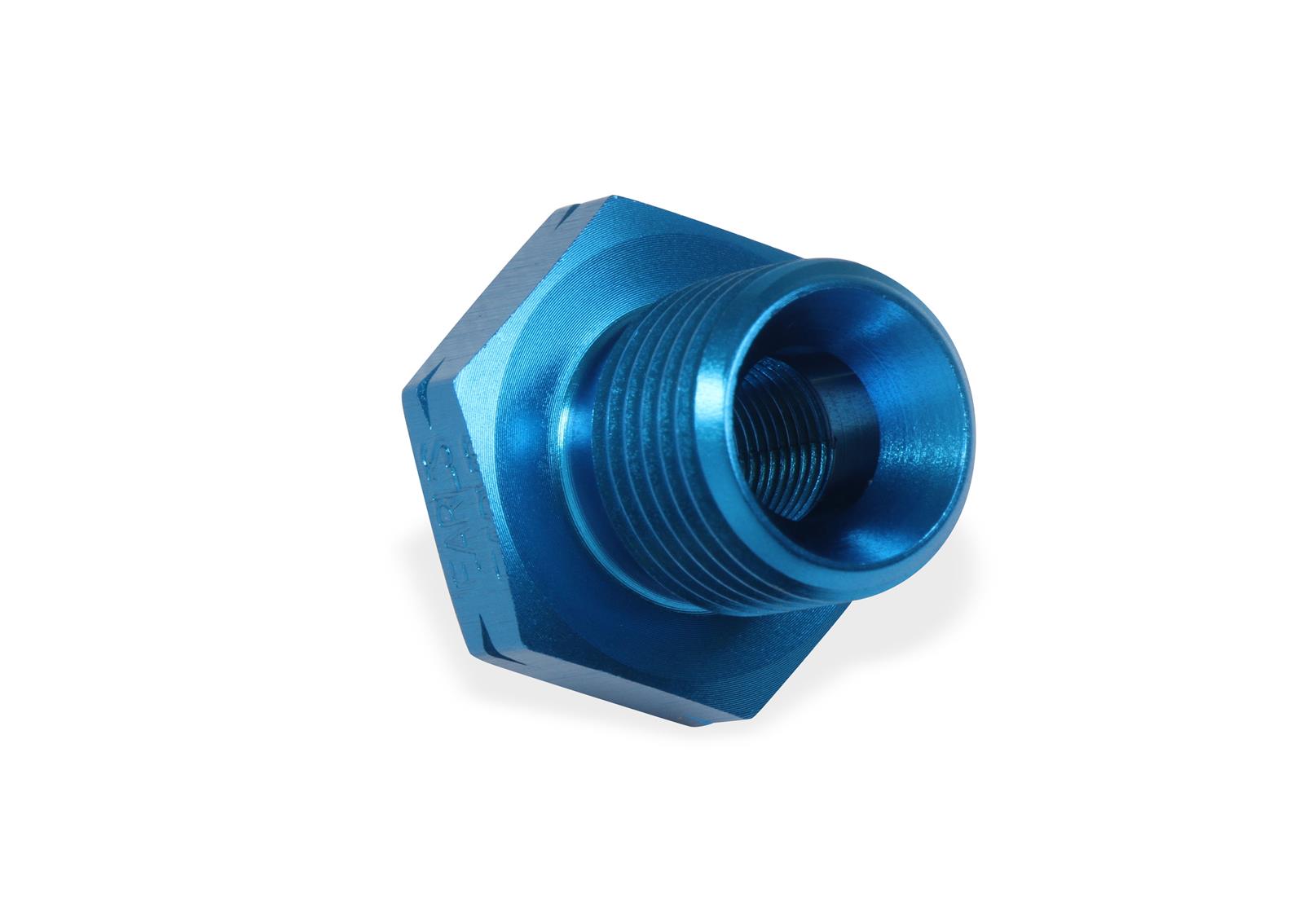 Earl's Performance LS Oil Pressure Gauge Adapter Fittings 9919AUJERL Fitting, Adapter, NPT to Metric, Straight, Aluminum, Blue Anodized, 1/8 in. NPT, M16 x 1.5, Each thumbnail 2