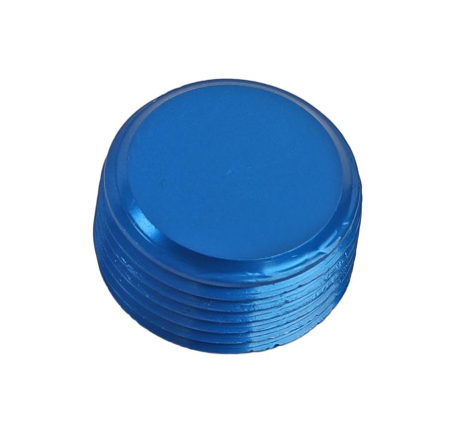 Earl's Performance Plugs 993206ERL Fitting, Internal Allen Head Pipe Plug, 3/4 in. NPT, Aluminum, Blue Anodized, Each thumbnail 2