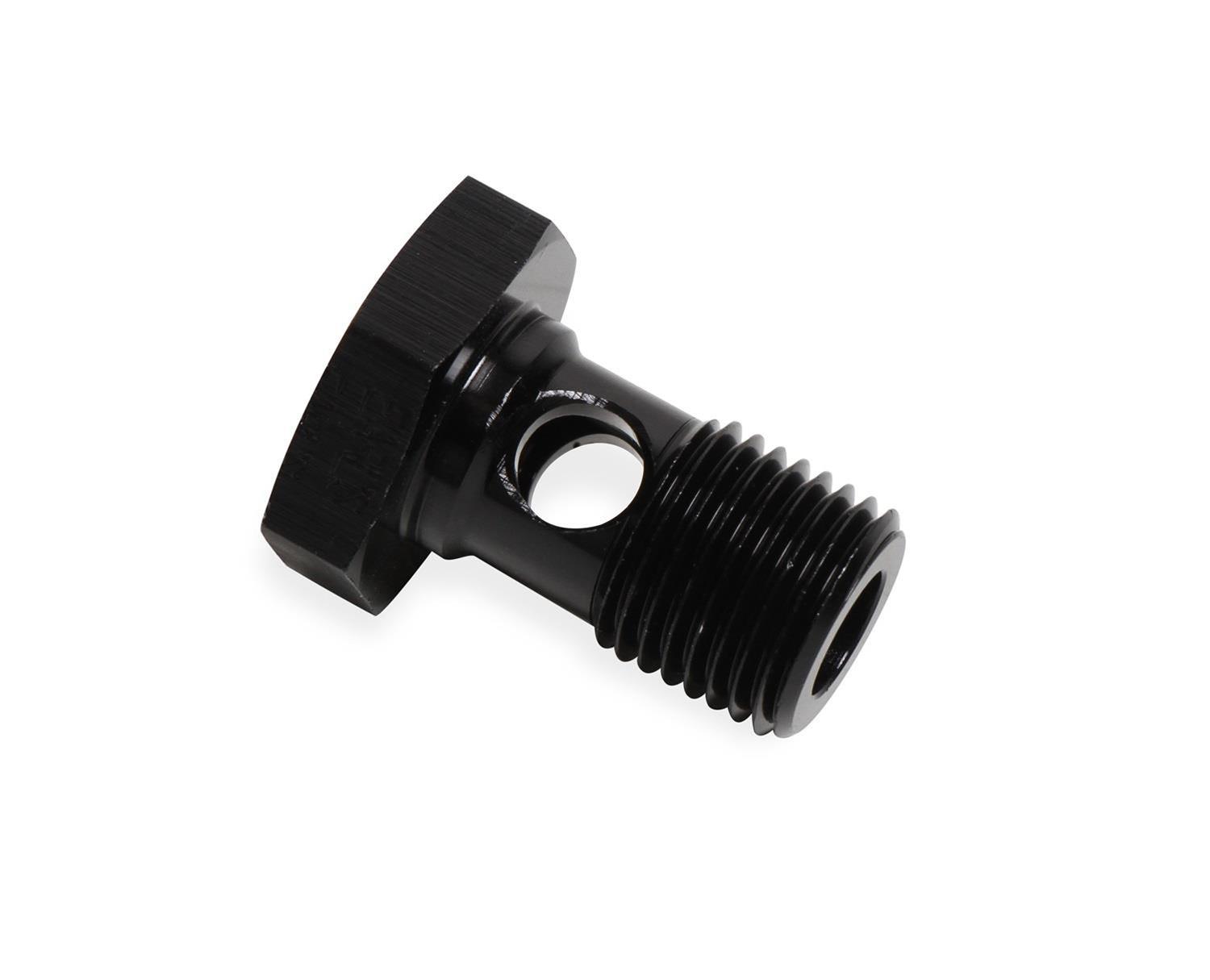 Earl's Performance Brake System Adapters 997596ERL Banjo Bolt, Black Anodized, 9/16 - 18 in. Each thumbnail 3