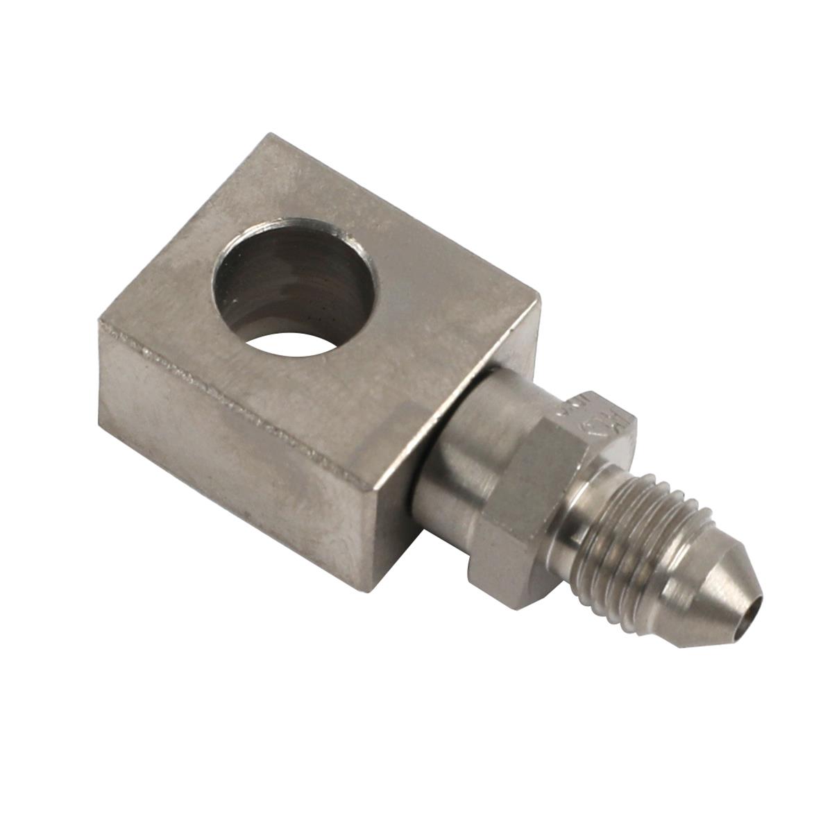 Earl's Performance Brake System Adapters 9976033ERL Fitting, Adapter, Tubing Adapter -3 AN to Offset Banjo, Steel, Nickel Plated, Each thumbnail 2