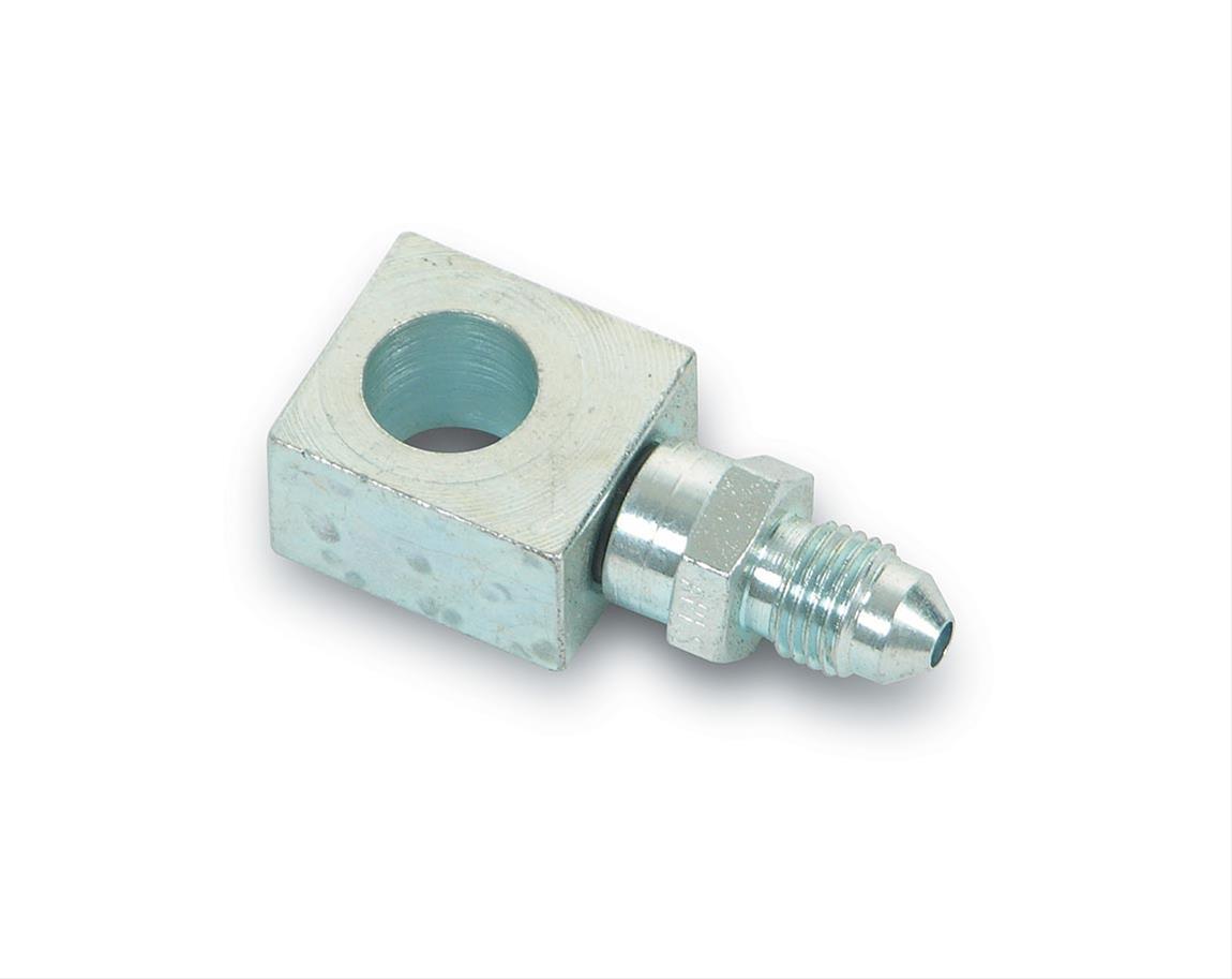 Earl's Performance Brake System Adapters 9976034ERL Fitting, Adapter, Tubing Adapter -3 AN to Offset Banjo, Steel, Nickel Plated, Each thumbnail 2