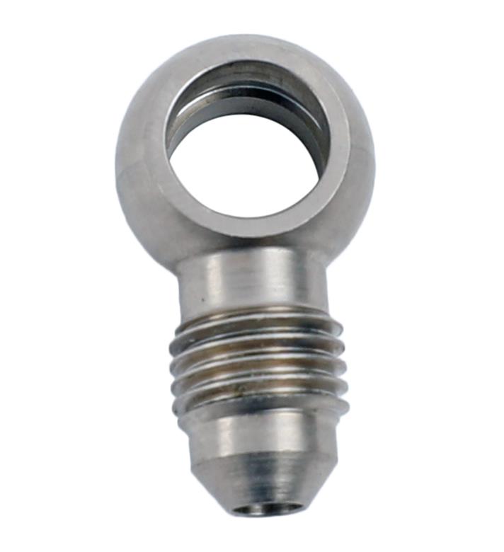 Earl's Performance Brake System Adapters 997641ERL Fitting, Brake, Male -4 AN to Banjo 10mm, Steel, Nickel Plated, Each thumbnail 2