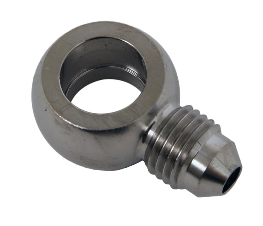Earl's Performance Brake System Adapters 997645ERL Fitting, Adapter, Straight, 12mm Banjo Adapter, -4 AN Male Threads, Steel, Nickel Plated, Each thumbnail 2