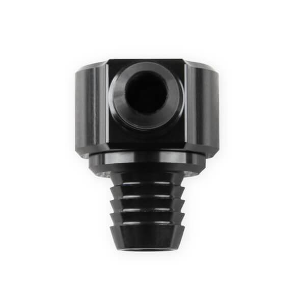 Earl's Performance Brake Booster Check Valves AT252006ERL Valve, Aluminum, Black Anodized, -6 AN, Hose Barb, Each thumbnail 3