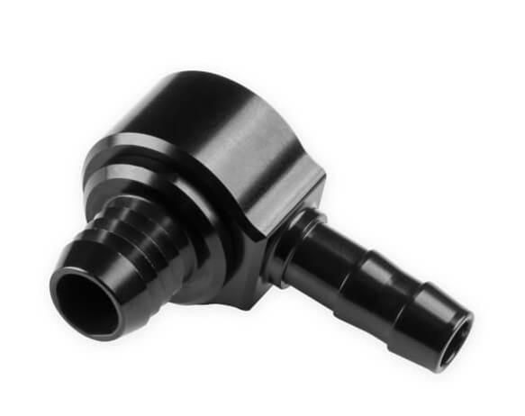 Earl's Performance Brake Booster Check Valves AT252007ERL Valve, Aluminum, Black Anodized, 3/8 in., Hose Barb, Each thumbnail 2