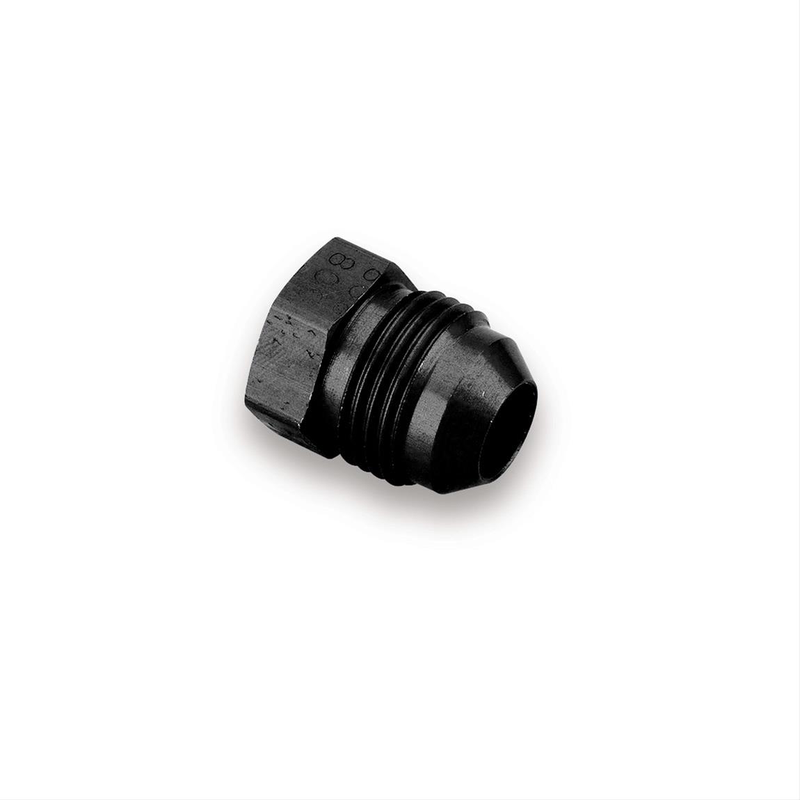 Earl's Performance Plugs AT580606ERL Plug Fitting, -6 AN Male Threads, Hex Head, Aluminum, Black, Pair thumbnail 3