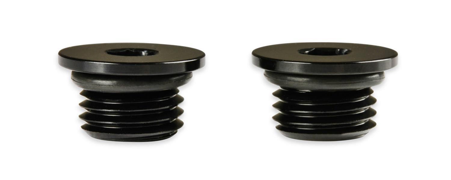 Earl's Performance Plugs AT581306ERL Plug Fittings, Plugs, -6 AN O-ring, Male Threads, Aluminum, Black Anodized, Internal Allen Head, Pair thumbnail 4