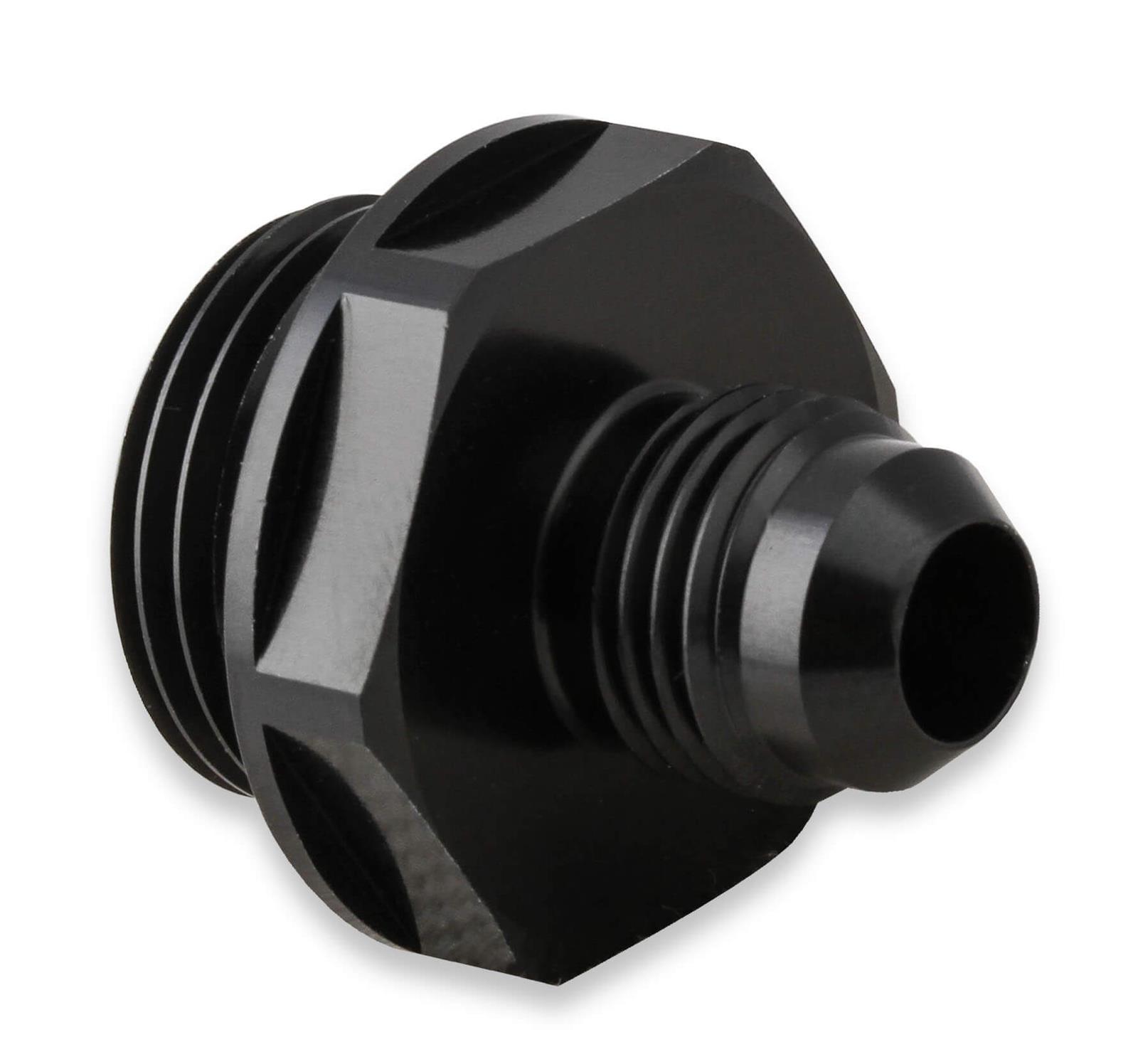 Earl's Performance AN to Straight Cut O-Ring Fittings AT585106ERL Fitting, Adapter, Cut, Straight, Aluminum, Black Anodized, -6 AN, -10 AN, Pair thumbnail 3