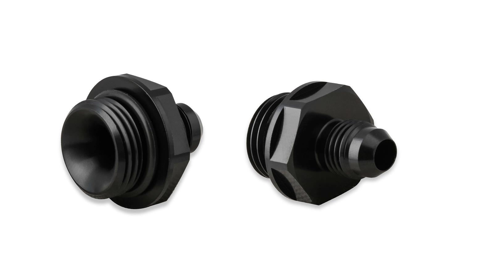 Earl's Performance AN to Straight Cut O-Ring Fittings AT585106ERL Fitting, Adapter, Cut, Straight, Aluminum, Black Anodized, -6 AN, -10 AN, Pair thumbnail 4