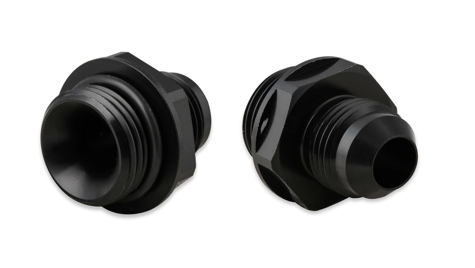 Earl's Performance AN to Straight Cut O-Ring Fittings AT585108ERL Fitting, Adapter, Cut, Straight, Aluminum, Black Anodized, -8 AN, -10 AN, Pair thumbnail 4