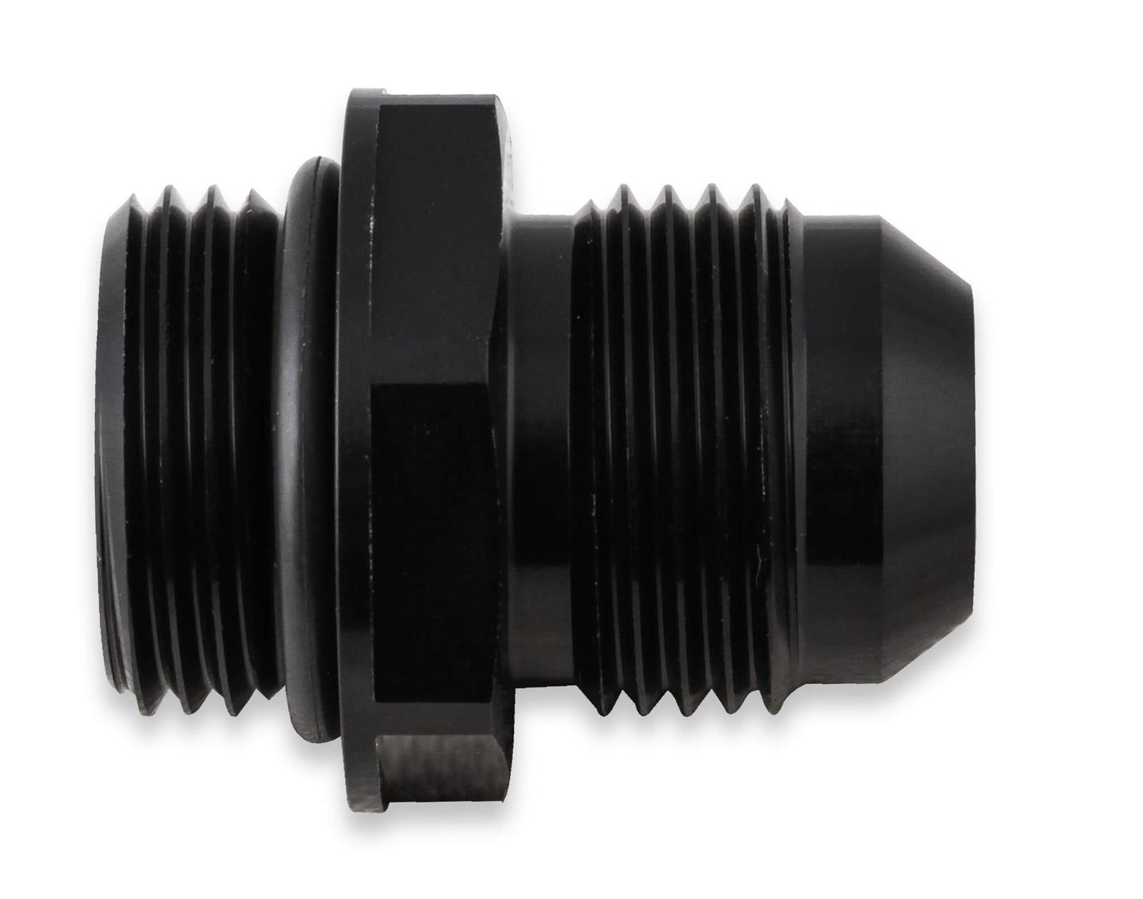Earl's Performance AN to Straight Cut O-Ring Fittings AT585110ERL Fitting, Adapter, Cut, Straight, Aluminum, Black Anodized, -10 AN, -10 AN, Pair thumbnail 3