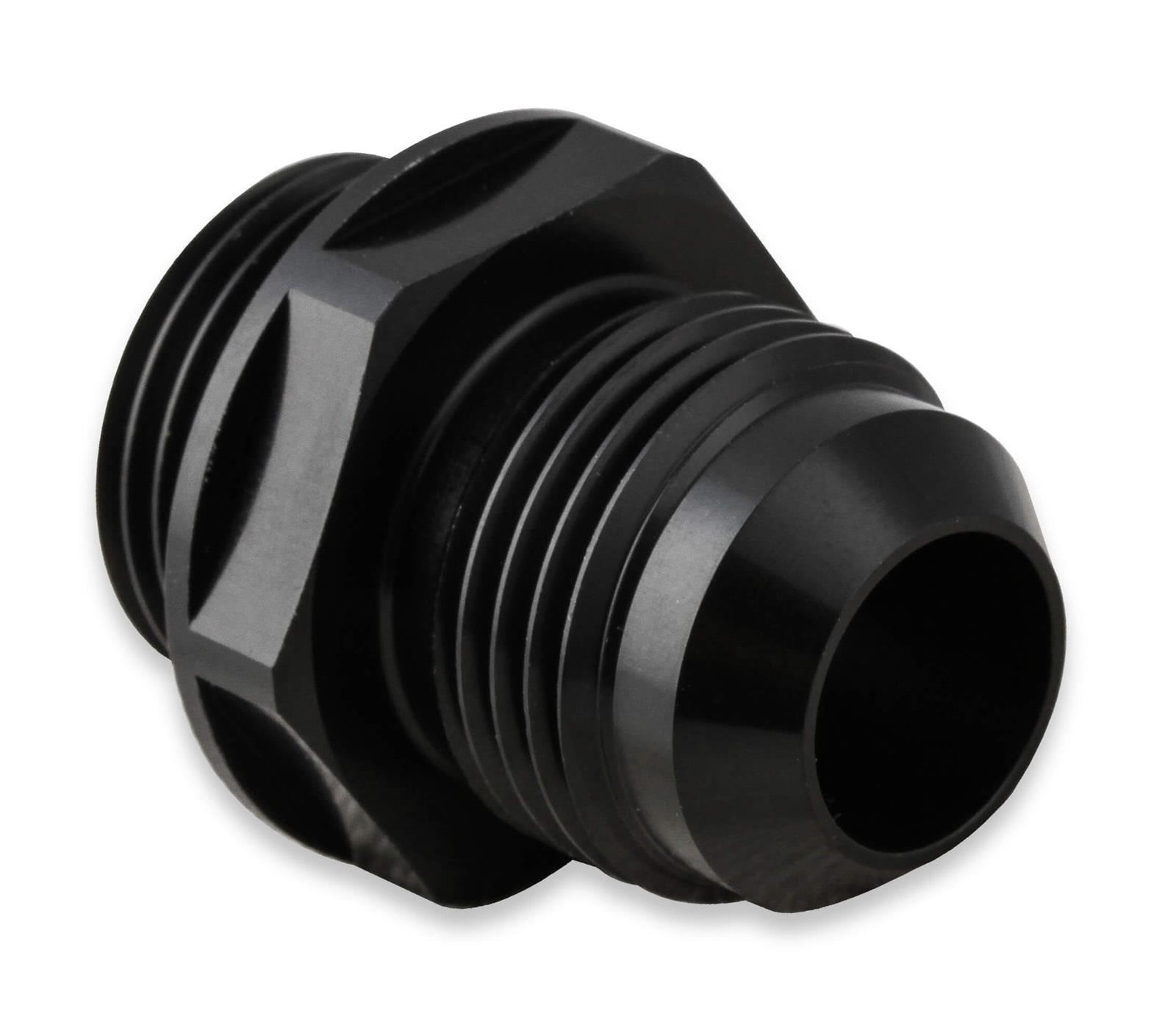 Earl's Performance AN to Straight Cut O-Ring Fittings AT585110ERL Fitting, Adapter, Cut, Straight, Aluminum, Black Anodized, -10 AN, -10 AN, Pair thumbnail 2