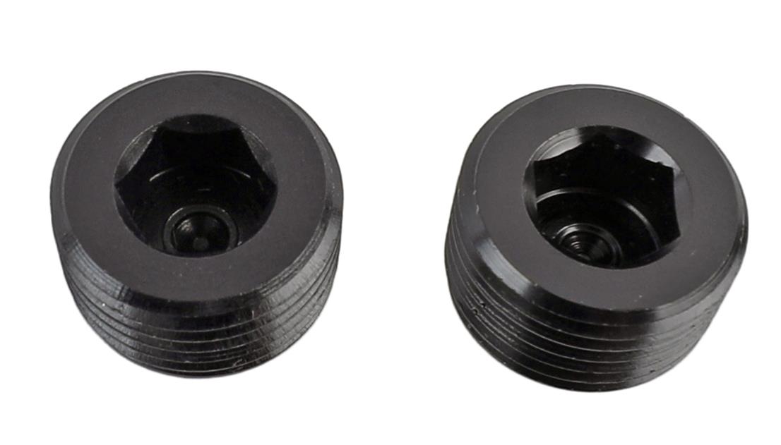 Earl's Performance Plugs AT593204ERL Fitting, Plug, 3/8 in. NPT, Male Thread, Aluminum, Black Anodized, Pair thumbnail 2