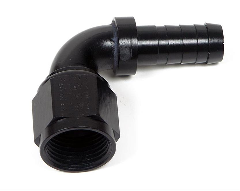 Earl's Performance Auto-Mate Hose Ends AT709106ERL Fitting, End, Auto-Mate, 90 Degree, Aluminum, Black Anodized, -6 AN, Female, Each