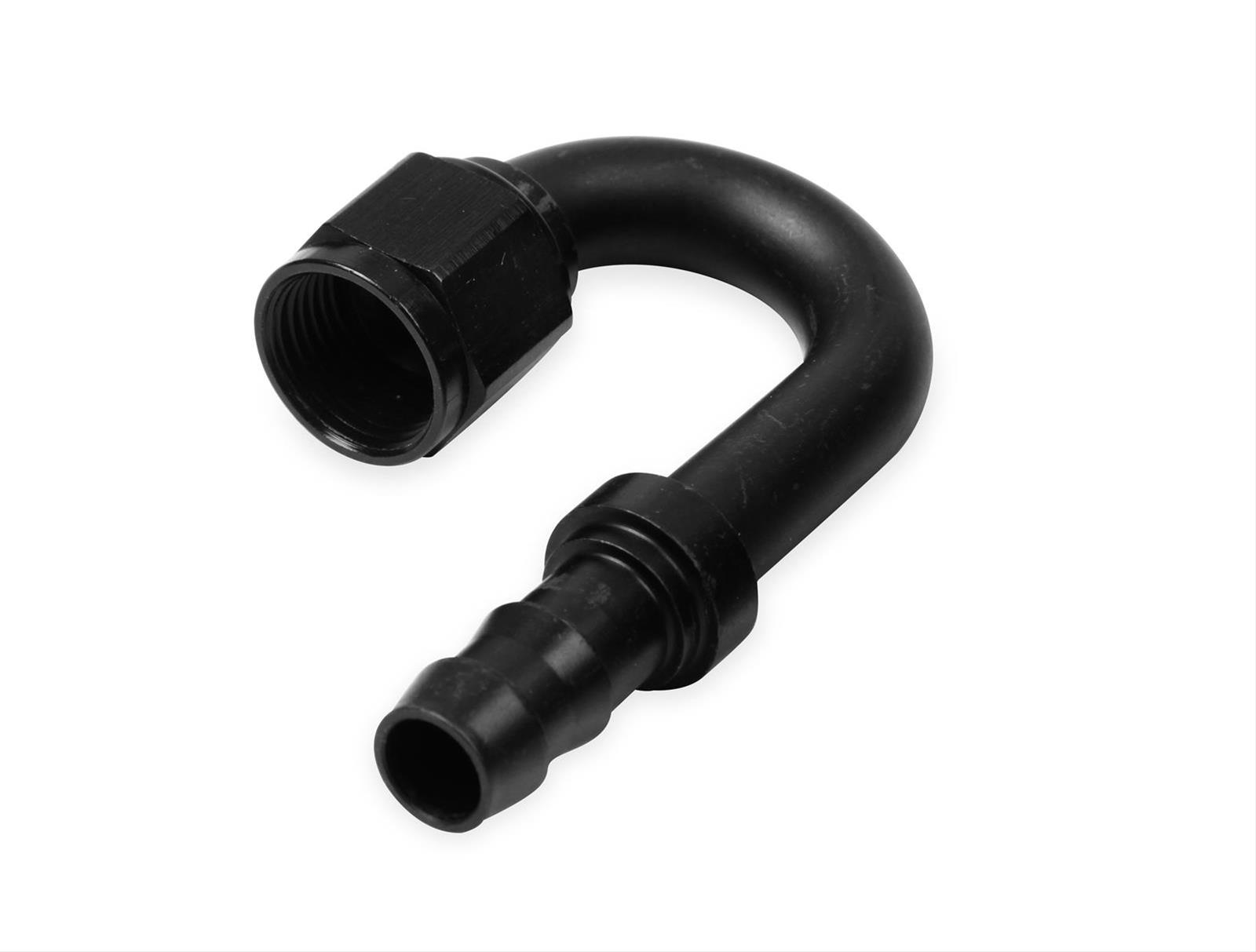 -8AN Push-On 180-Degree Hose End Fitting 22808 -8AN Push-On 180-Degree Hose End Fitting 22808