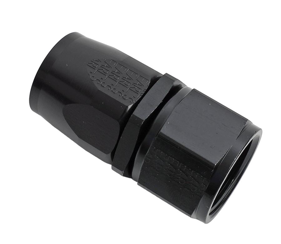Earl's Performance Swivel-Seal Hose Ends AT800112ERL Fitting, End, Swivel-Seal, Straight, -12 AN to Female -12 AN, Aluminum, Black, Each