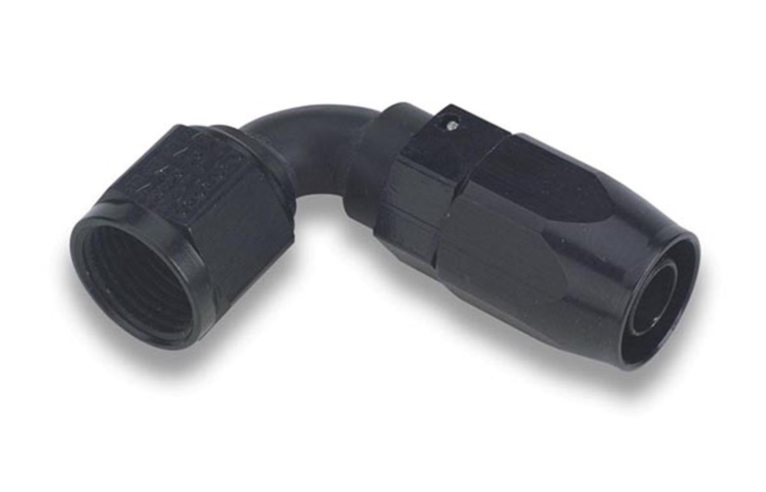 Earl's Performance Swivel-Seal Hose Ends AT809116ERL Fitting, End, Swivel-Seal, 90 Degree, -16 AN to Female -16 AN, Aluminum, Black, Each