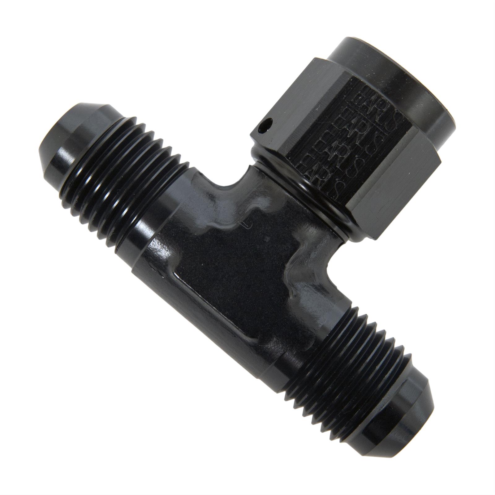 Earl's Performance Tee Adapter Fittings AT925106ERL Fitting, Adapter, Aluminum, Black Anodized, Each