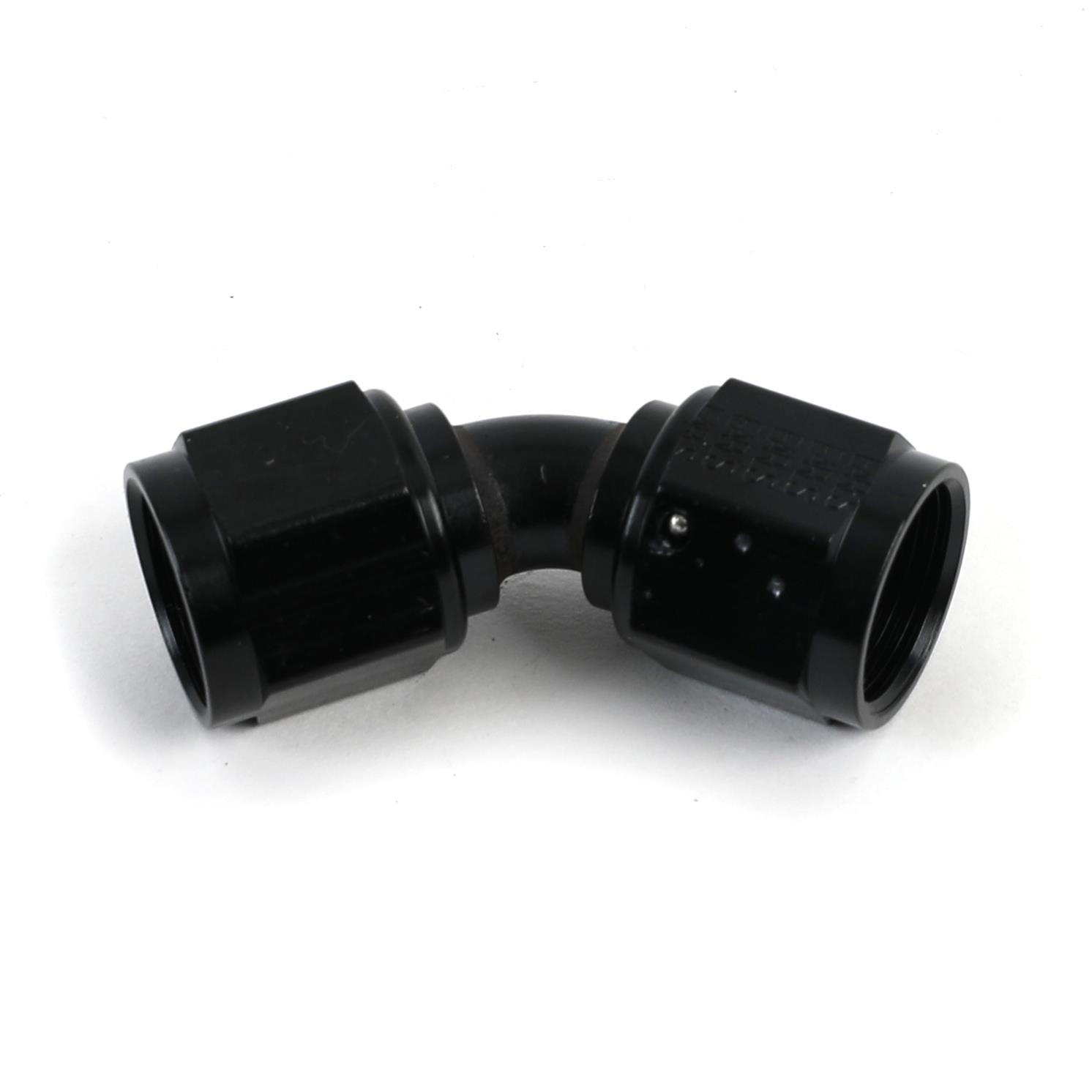 Earl's Performance Couplers AT939208ERL Fitting, Coupler, Union, AN to AN, 45 Degree, Aluminum, Black Anodized, -8 AN, -8 AN, Swivel, Each
