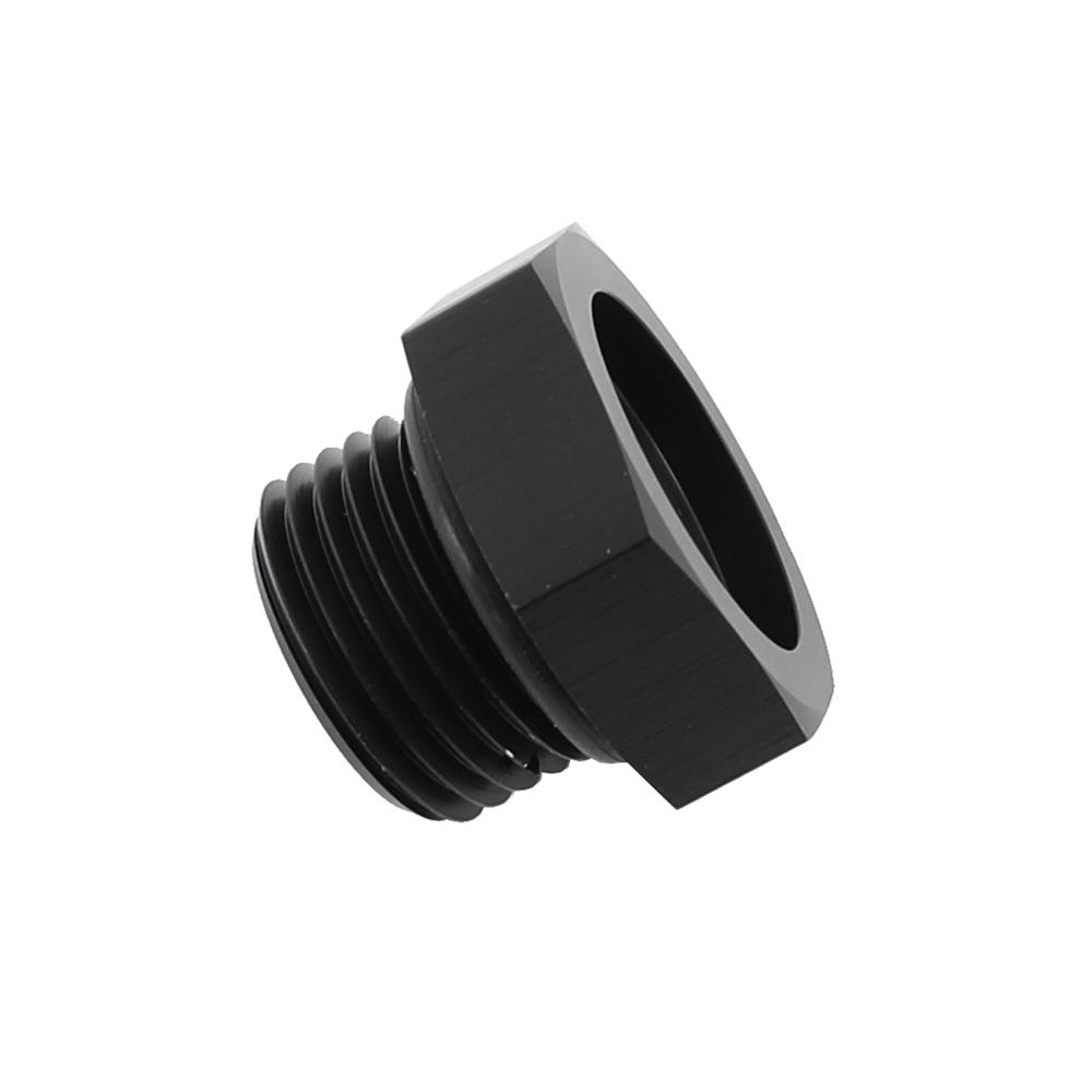 Earl's Performance Plugs AT981408ERL Fitting, Plug, -8 AN O-Ring, Male Thread, Aluminum, Black Anodized, Each thumbnail 4