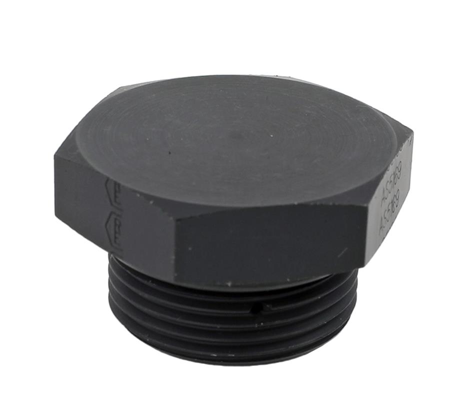 Earl's Performance Plugs AT981416ERL Fitting, Plug, -16 AN O-Ring, Male Thread, Aluminum, Black Anodized, Each thumbnail 3