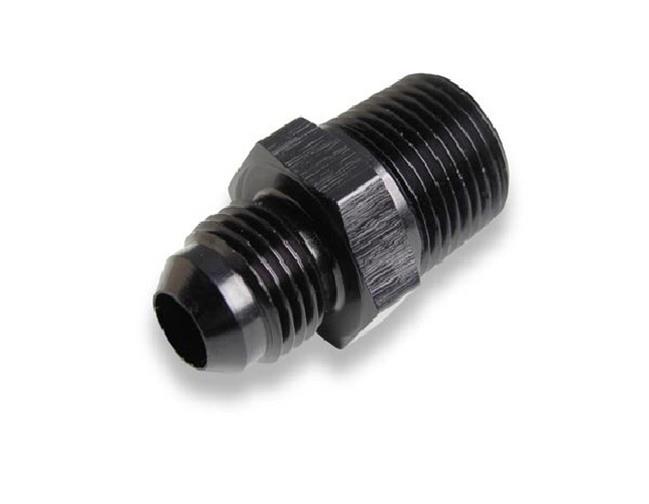 Earl's Performance AN to NPT Adapter Fittings AT981603ERL Fitting, Adapter, NPT, Straight, Aluminum, Black Anodized, -3 AN, 1/8 in. NPT, Each thumbnail 2