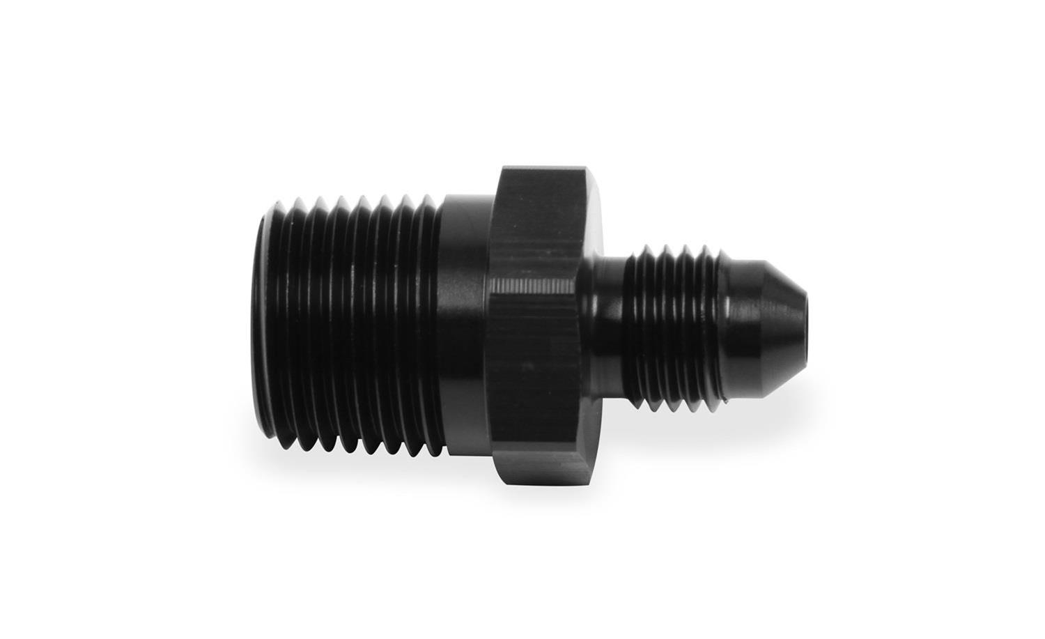 Earl's Performance AN to NPT Adapter Fittings AT981643ERL Fitting, Adapter, NPT, Straight, Aluminum, Black Anodized, -3 AN, 1/4 in. NPT, Each