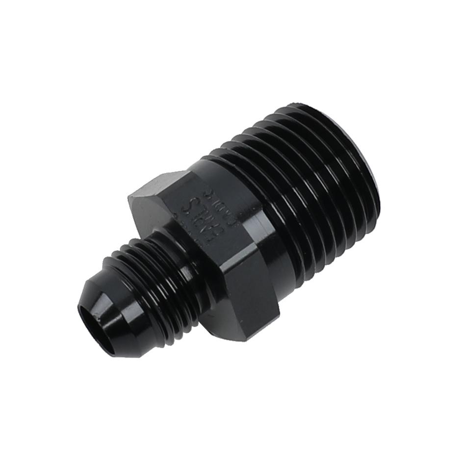 Earl's Performance AN to NPT Adapter Fittings AT981668ERL Fitting, Adapter, NPT, Straight, Aluminum, Black Anodized, -6 AN, 1/2 in. NPT, Each thumbnail 2